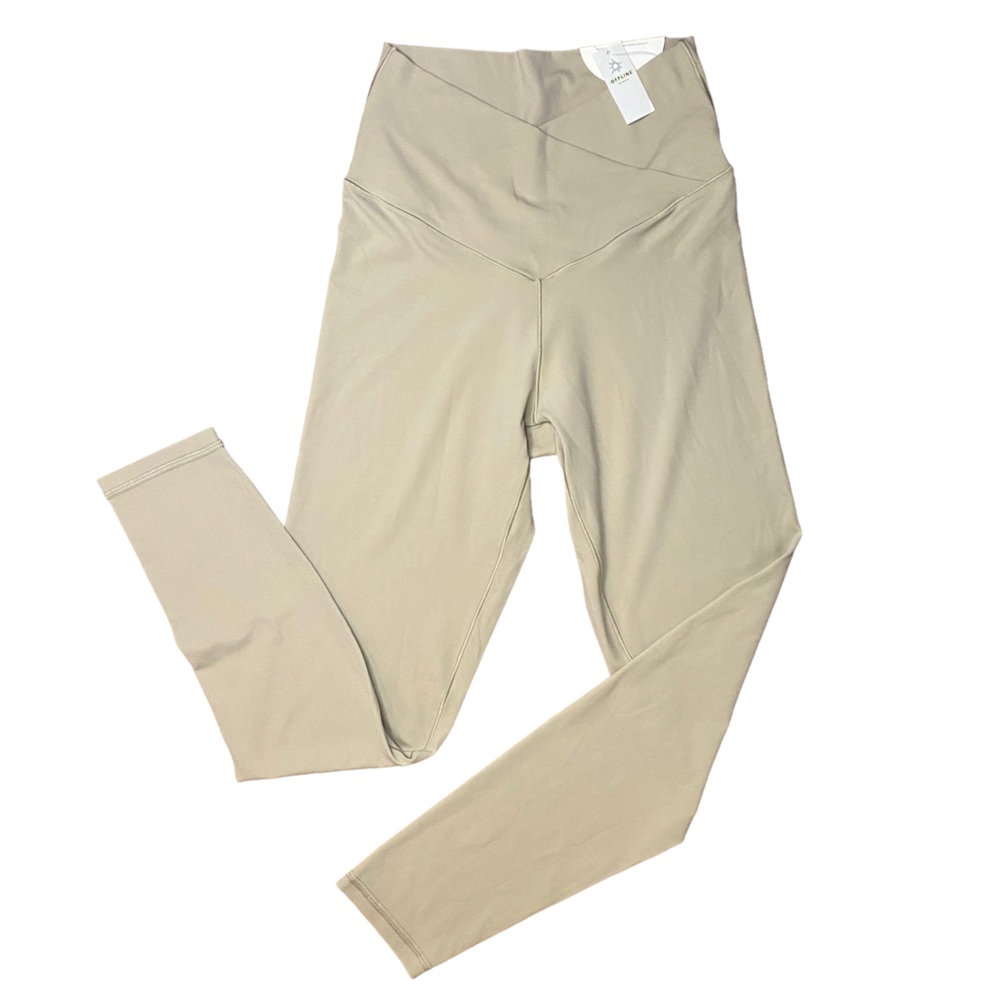 NWT Aerie Offline Real Me 7/8 Hi Rise Crossover Leggings in Tan / Medium